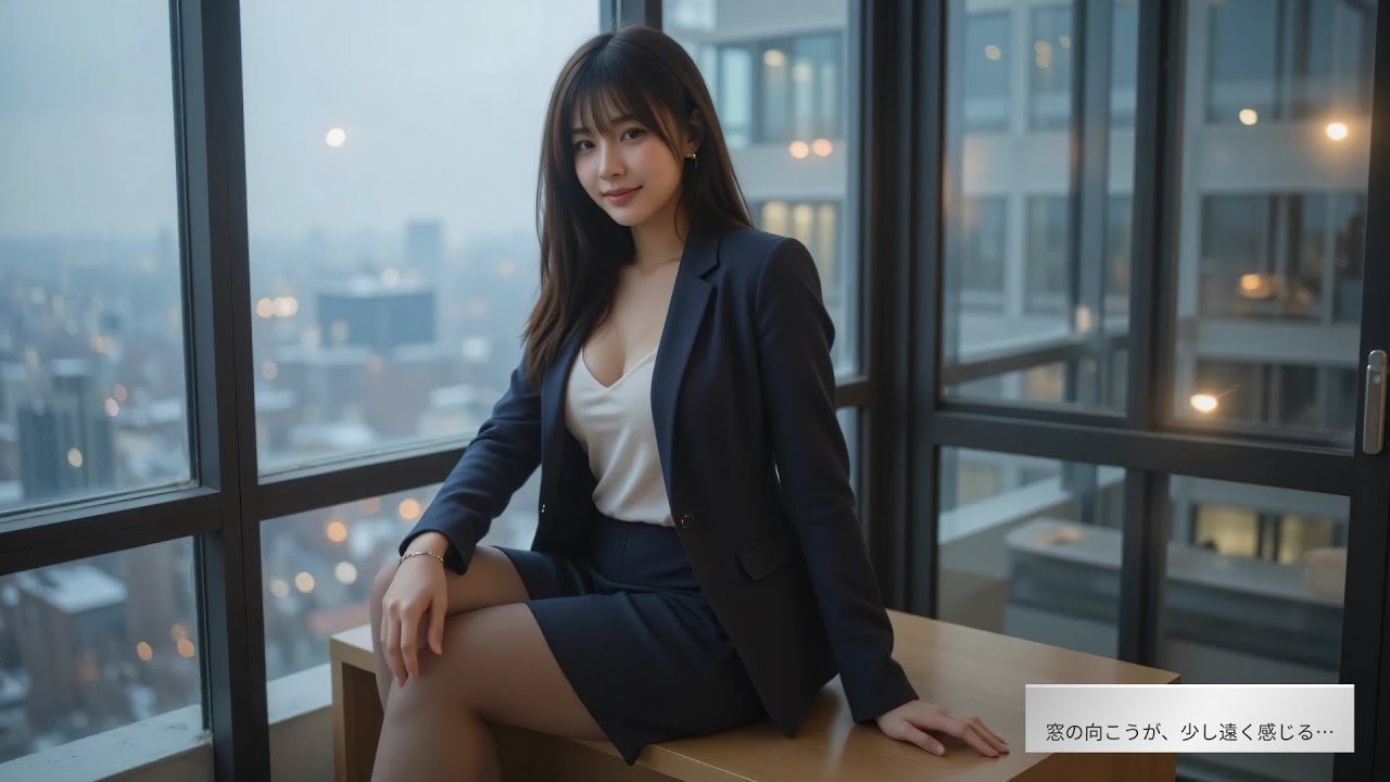 Digital Venus: Work Mode 明莉の日記 - 仕事終わり、誰もいないオフィスで立つ私…