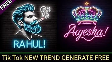 How To Create Neon Typography Ai Images | Tik Tok New Trend | Bing Image Creator | #meta