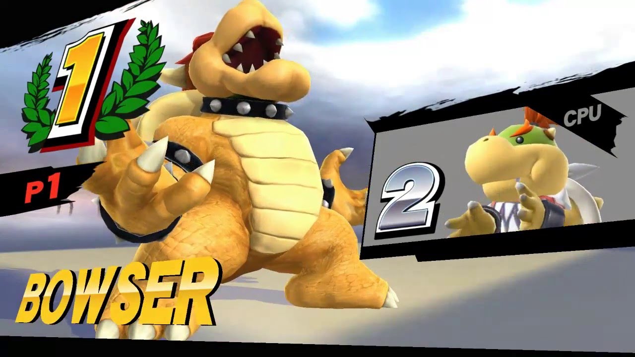 Super Smash Bros. Wii U Bowser vs Bowser Junior - YouTube