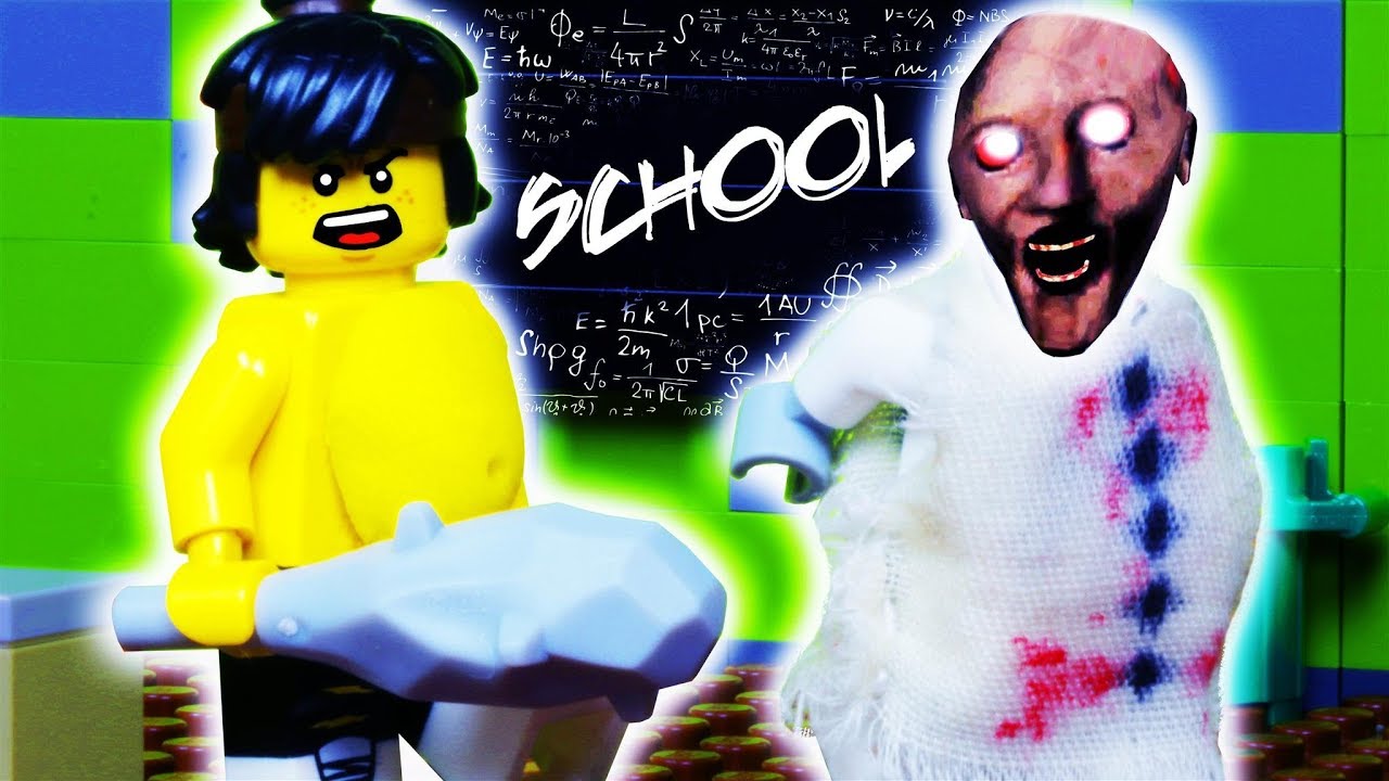 GRANNY LEGO MONSTER SCHOOL / HORROR GAME / STOP MOTION ANIMATION - YouTube