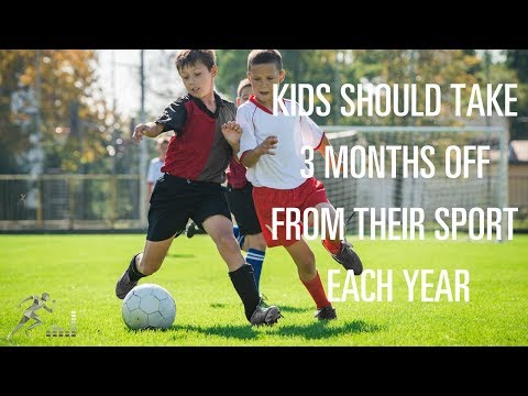 Youth sports tip: Kids should take 3 months off each year