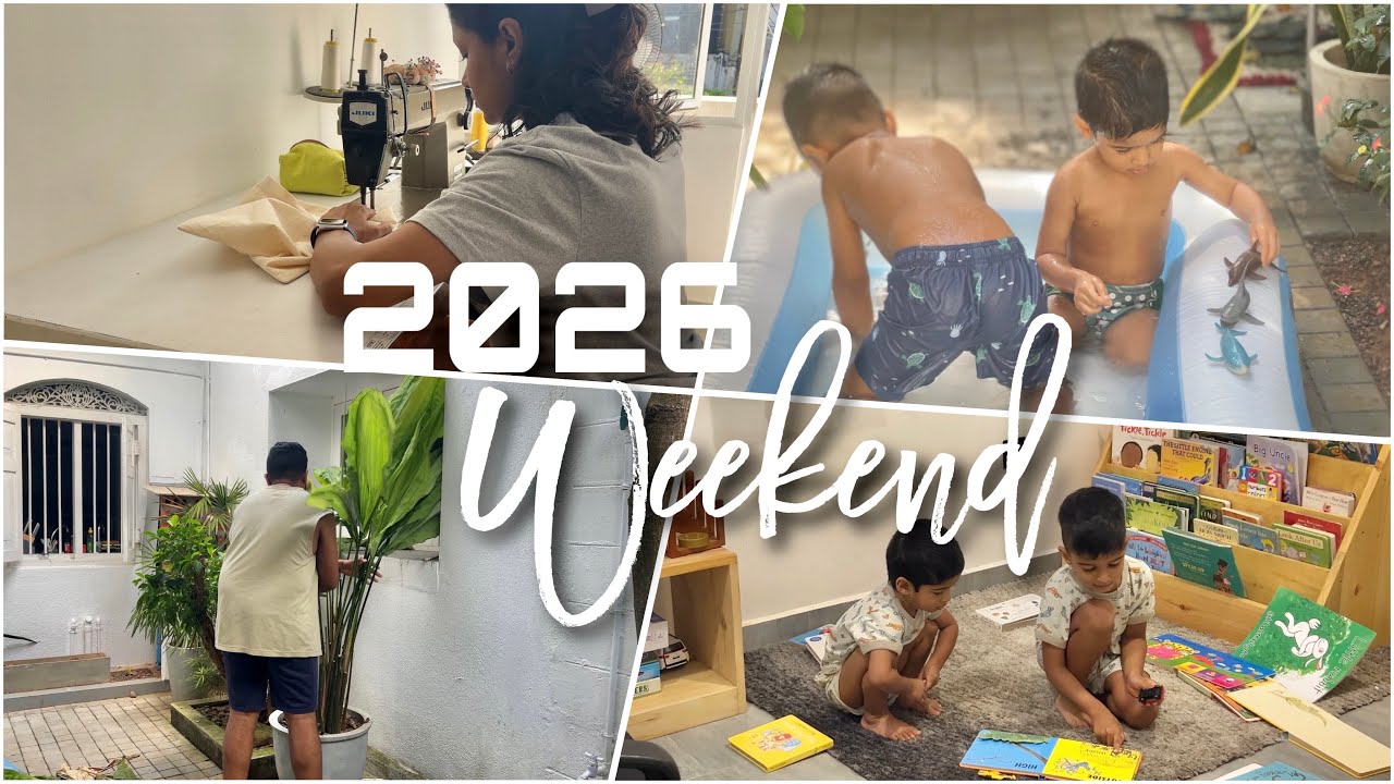 අවුරුද්දේ මුල්ම Weekend එක ✨//මගේ small business එකේ වැඩ 🪡| පවුලත් එක්ක ගත කරන ලස්සන කාලය 🧑‍🧑‍🧒‍🧒