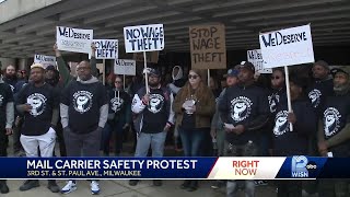 Milwaukee postal service workers rally for safer work conditions