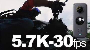 Riding 360 test, shoot on 5.7K 30 fps, output 4K H265 higher