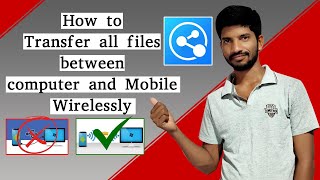 How to share file mobile to pc without usb | in share app laptop se mobile file kaise transfer kare screenshot 4