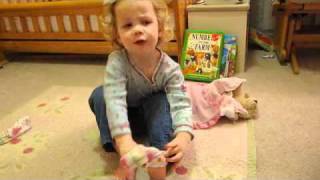 She loves her piggy EZ Sox!