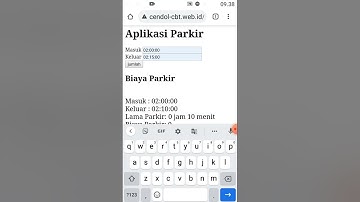 Aplikasi Parkir dengan Php