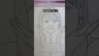 Blackpink Ki Lisa ki Drawing ✨🥰❤️‍🔥#shorts #art #drawing #lisa