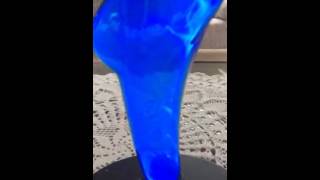 Blue glass dolphins lamp