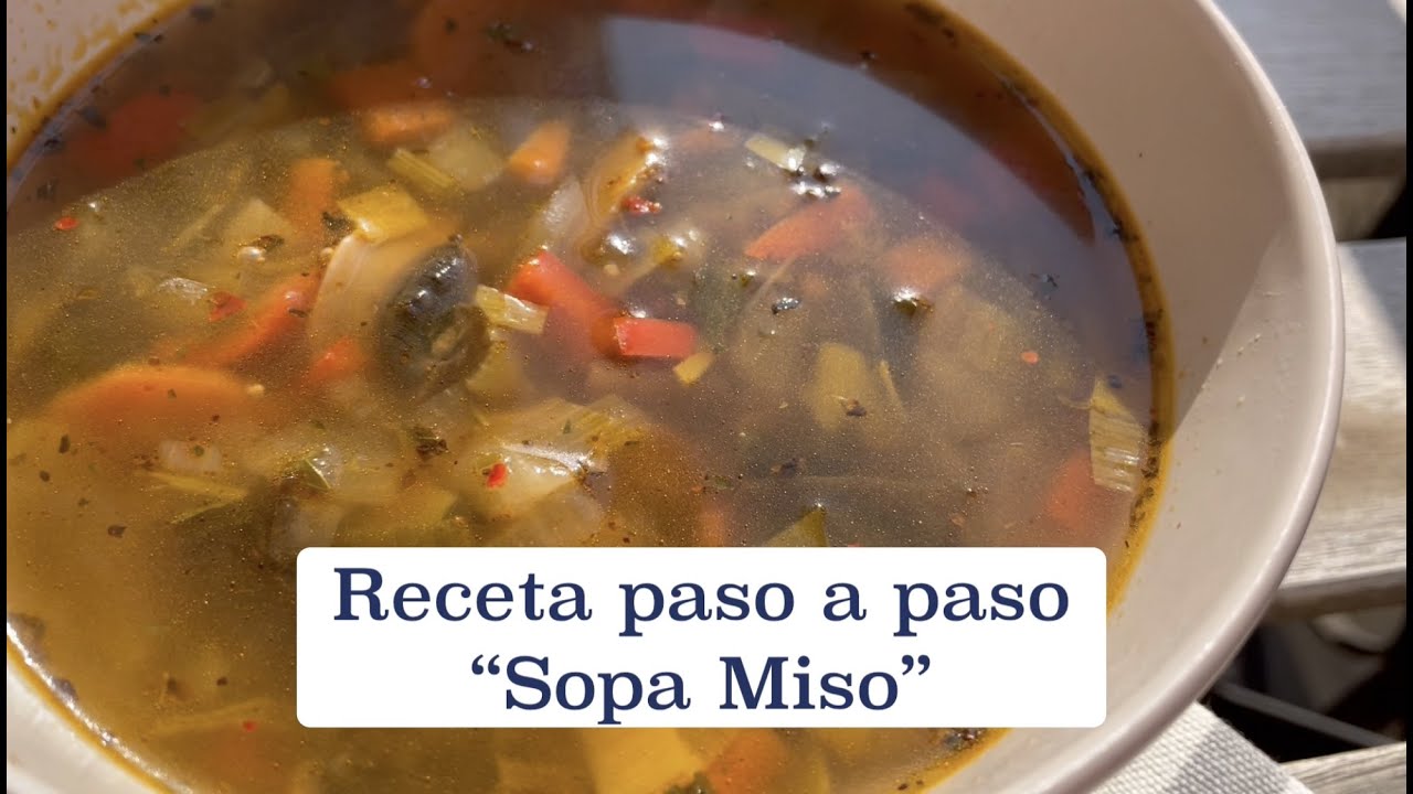 Cómo hacer Sopa Miso con verduras y algas - RECETA VEGANA