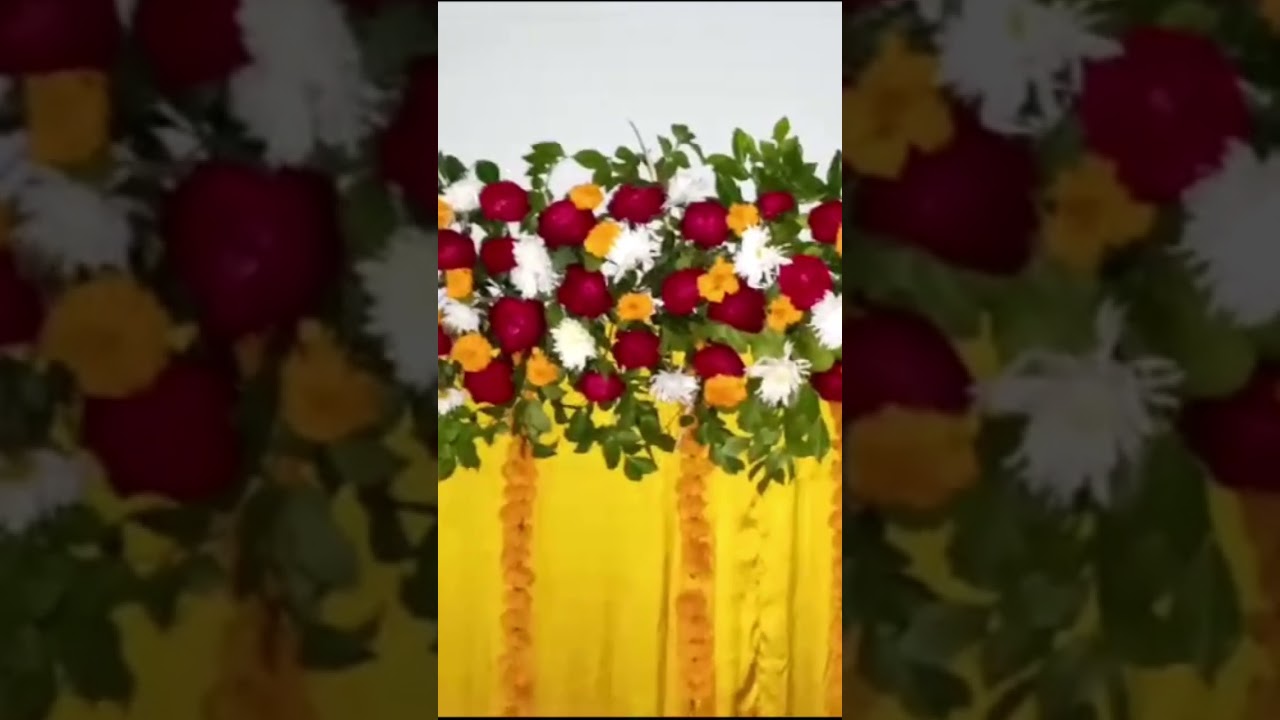 fresh flower stage decoration 