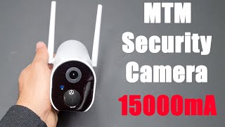 MTM Battery Security Camera Wireless Outdoor Rechargeable Powered 15000mAh, REVIEW