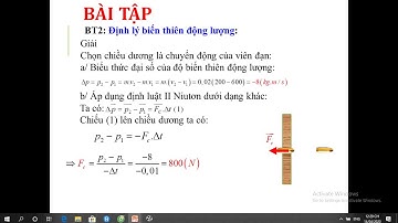 Bài giảng Ôn tập Động lượng-ĐLBT động lượng, Công-Công suất
