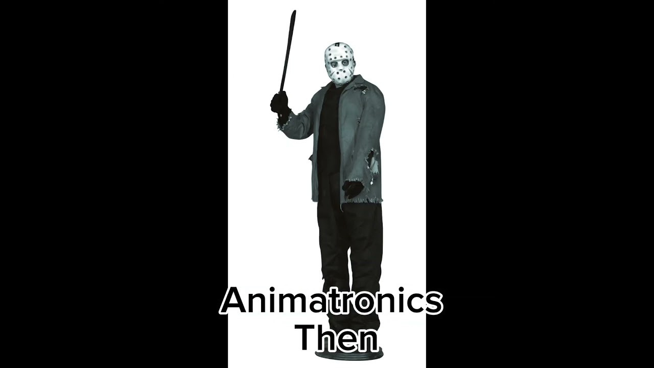 Animatronics then #halloween #animatronics #diy #trending #rarefootage #spooky