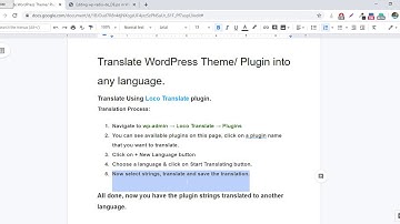 Translate WordPress Theme/ Plugin into any language.