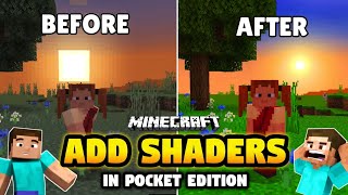 HOW TO INSTALL REALISTIC SHADERS IN MINECRAFT POCKET EDITION | How To Add SHADERS in Minecraft screenshot 1