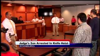 Judge's Son Arrested In Knife Heist