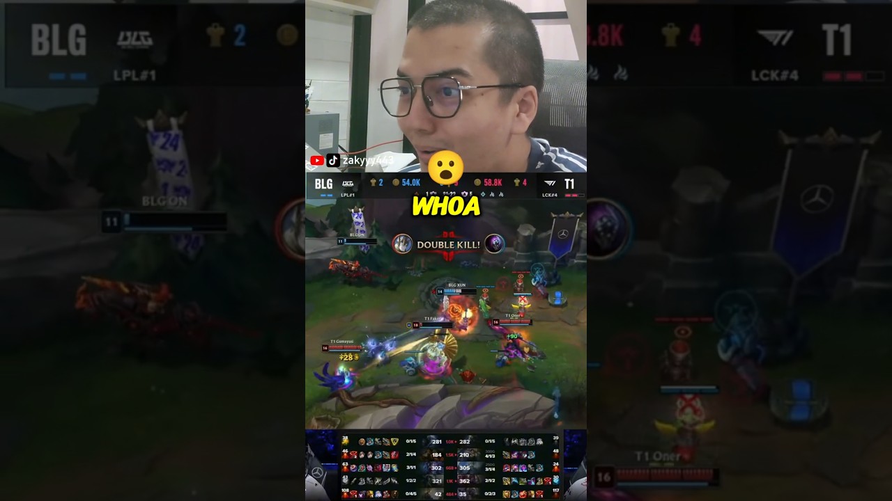 Zeus and Faker's INSANE 5v2 Comeback at Worlds 2024 Finals!