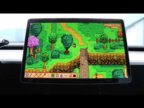 Stardew Valley in a Tesla Model 3 | Game Play With Remote Control