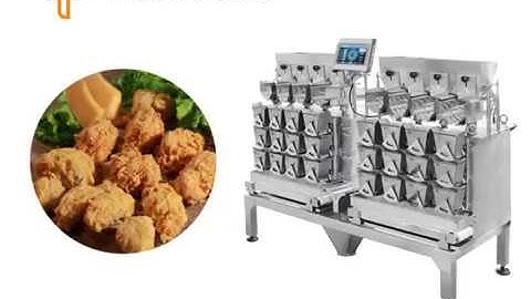 [TOUPACK] 8 Head High-Speed Weigher (for oily / sticky / fresh food)