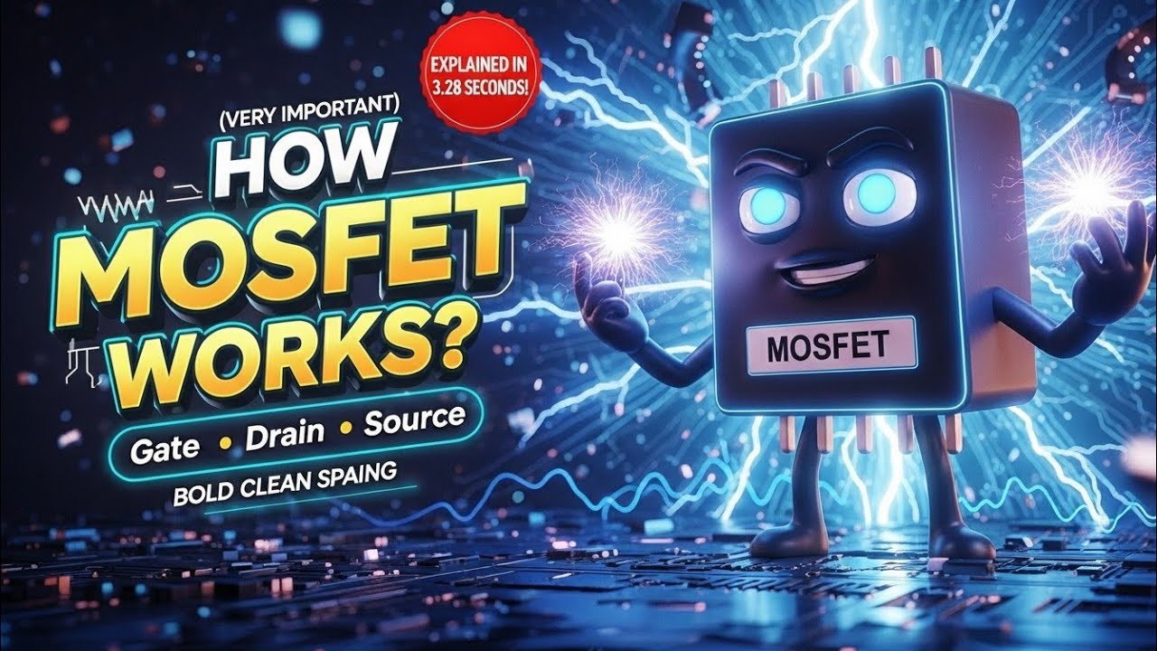 MOSFET Explained in 3.28 Minutes | Working, Terminals & Applications#Circuit Intelligence