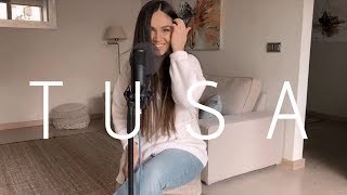 Video thumbnail of "TUSA - KAROL G FT. NICKI MINAJ | Carolina García MINI cover"