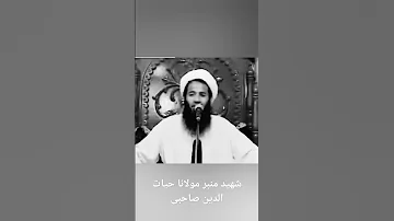 شهید مولانا صاحب حیات الدین صاحبی 