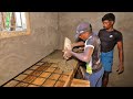 Kitchen Slab Construction _Techniques of Kitchen Table Formwork and Concrete with Iron Rod 