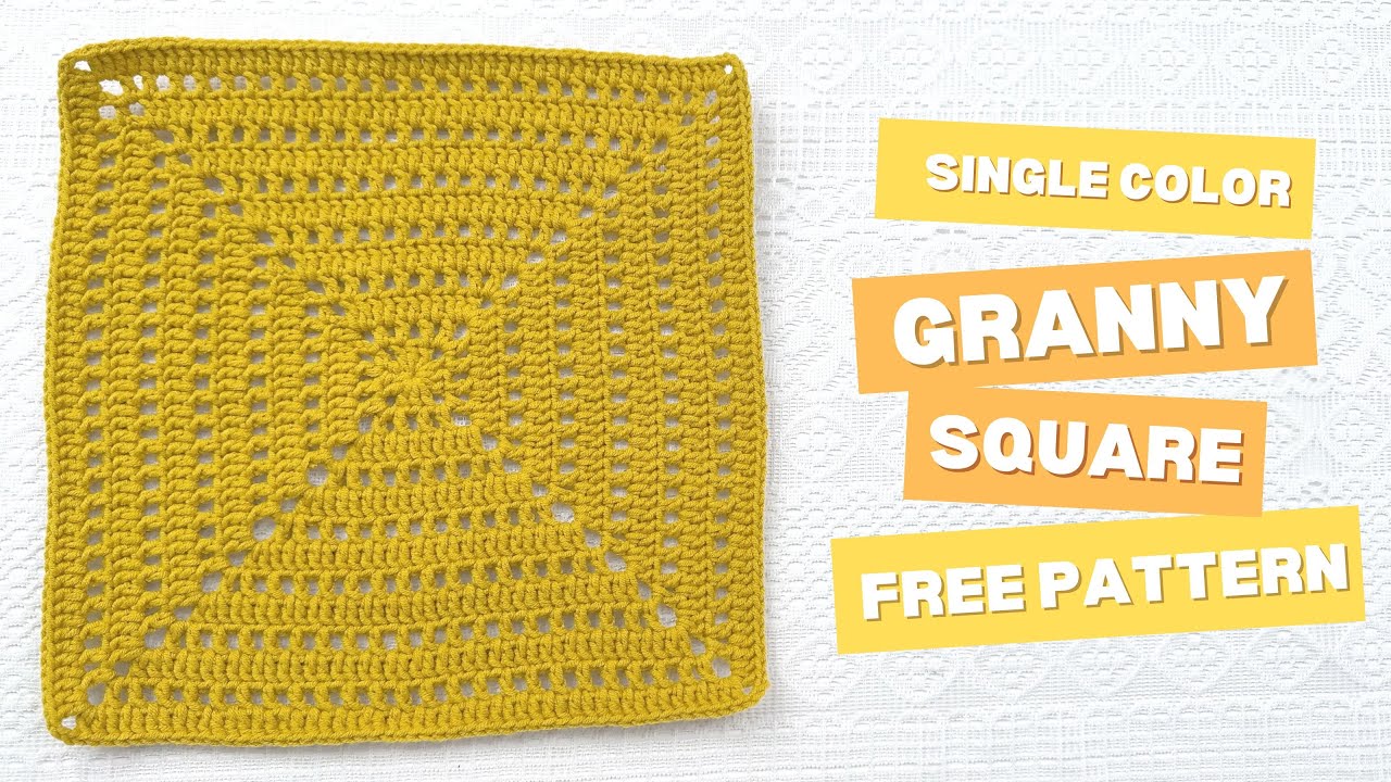 Single Color Granny Square - Free Pattern