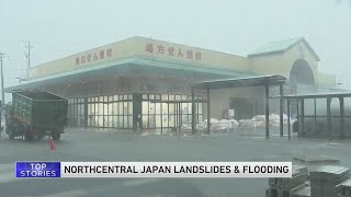 Heavy rain pounds northcentral Japan leaving 1 person dead and several others missing