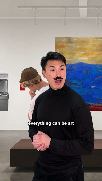When you go to a modern art gallery...
