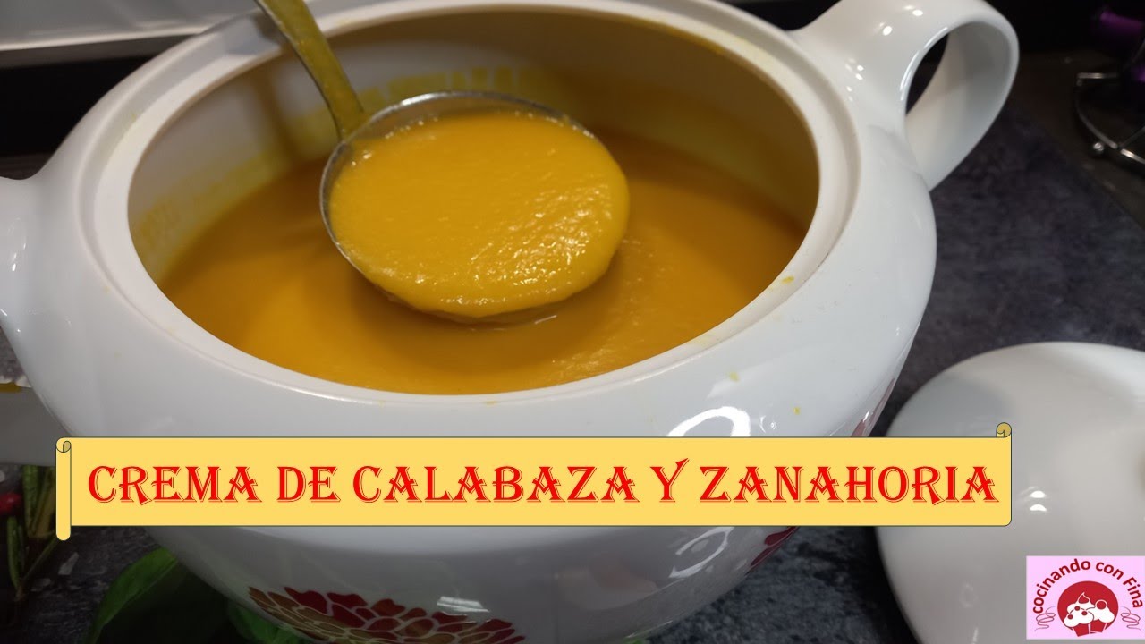CREMA DE CALABAZA  Y ZANAHORIA EN MONSIEUR CUISINE SMART/Connect /Thermomix /Mambo