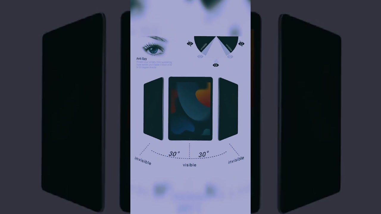 For iPad 10.2 25pcs 0.33mm 9H 2.5D Privacy Anti-glare Explosion-proof Tempered Glass Film 👀