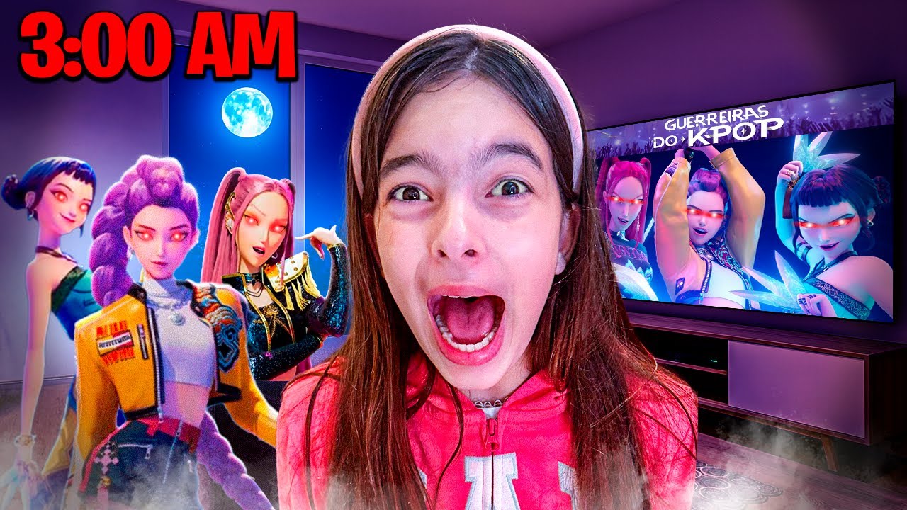 NÃO ASSISTA O FILME GUERREIRAS DO KPOP AS 3 DA MANHÃ! *Deu ruim!