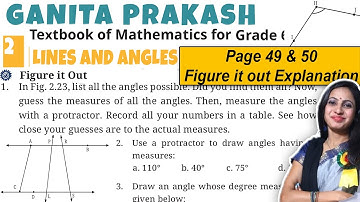 Lines & Angles | Class 6 Maths Chapter 2 Ganita Prakash | Fig it out Page 49 & 50 Explanation
