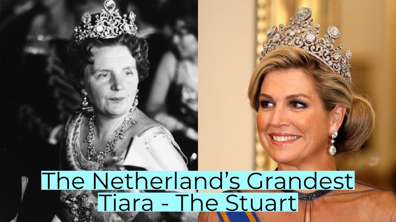 The Tiara! The Storied History of Netherlands Grandest Tiara & 40 Carat Blue Diamond - YouTube