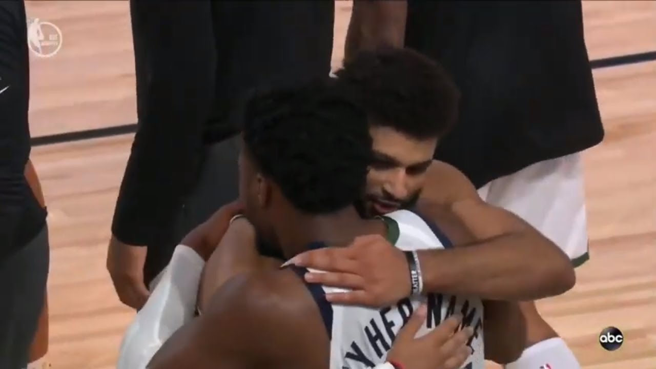 Jamal Murray & Donovan Mitchell HUG After Crazy Series Jazz vs