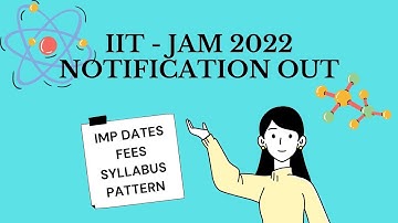 Latest Notification || IIT JAM 2022 || Important Dates || Change in Syllabus || Exam Pattern 2022