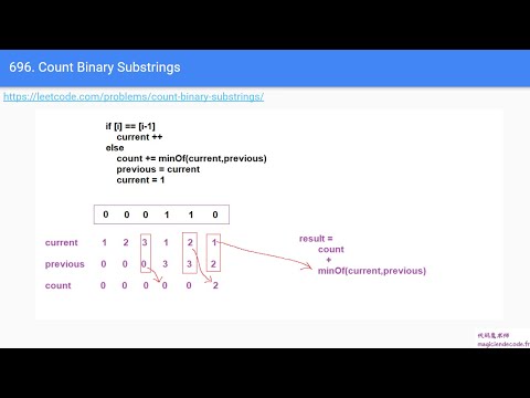 696. Count Binary Substrings 一点都不简单的题 0282