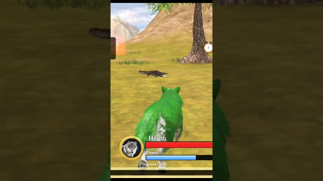 @wolfgame__offical  Wolf  Hunting A Crocodile 