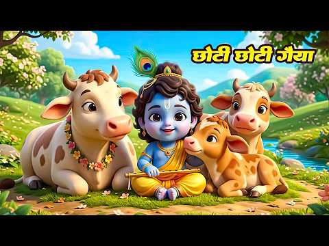 छोटी छोटी गैया छोटे छोटे ग्वाल। Choti Choti Gaiya Chote Chote Gwal। #kanha #krishna #krishnabhajan