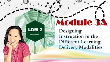 Learning Delivery Modalities Course- Module 3A Answers
