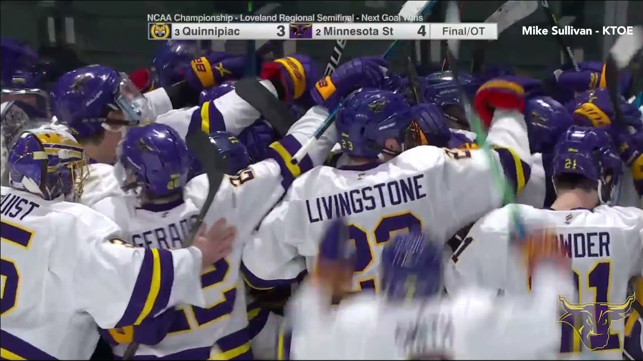 Men's Hockey | 2021 NCAA Tournament – Sandelin's GWG in OT propels MSU over QU