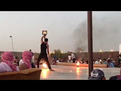 Dubai Desert Camp Fire show Part 1