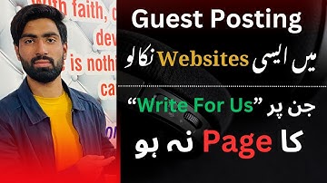 How to Find Guest Posting Websites Without Search “ Write For Us”. Ehtashaam Qasim