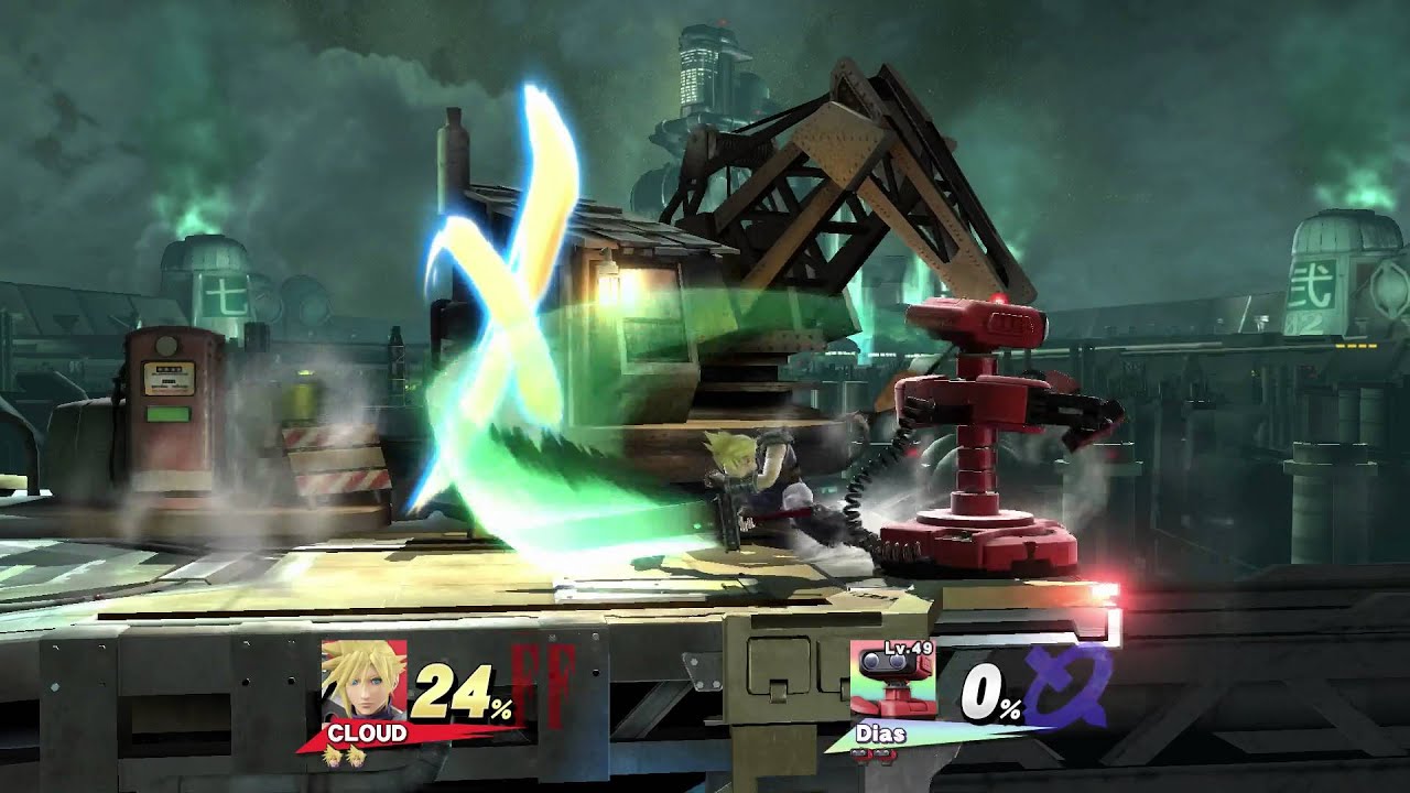 Super Smash Bros for Wii U - Cloud (Tranticula) vs R.O.B. Amiibo