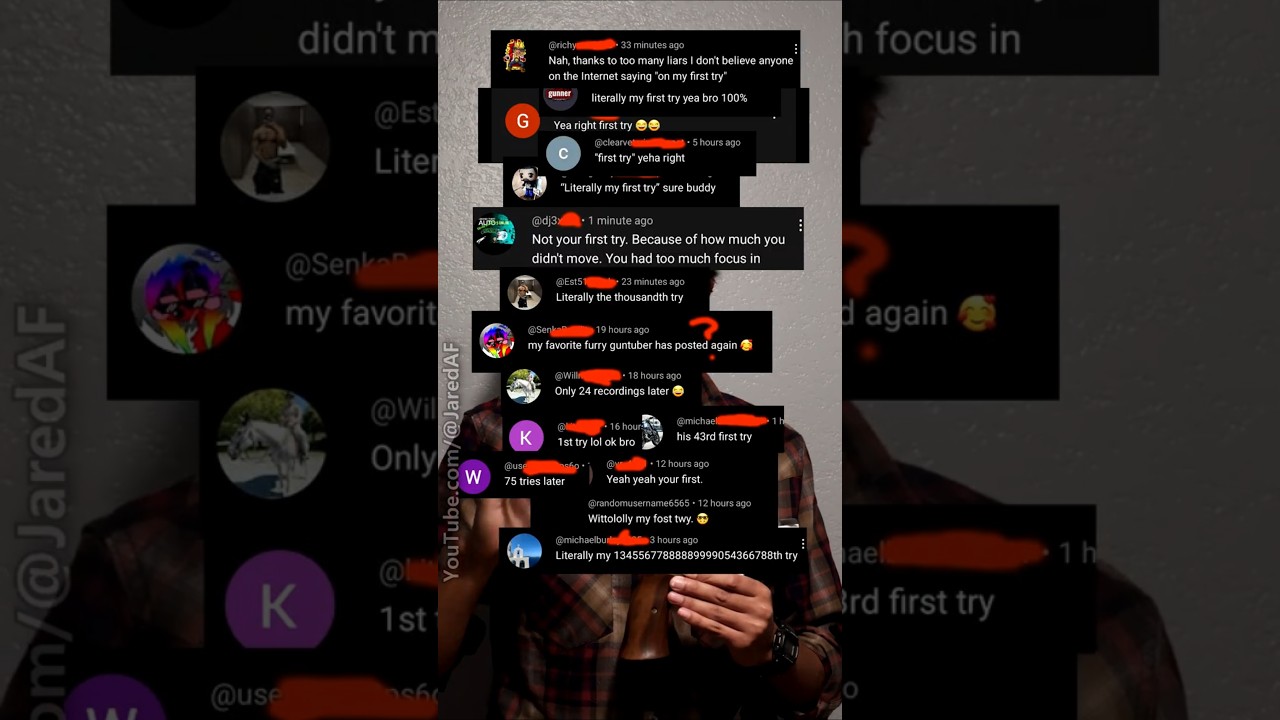 "literally my first try"