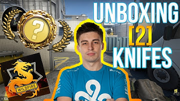 C9 Shroud CS:GO Unboxing 2 BOWIE KNIFES (Operation Wildfire CS:GO)