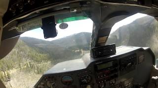 G&S Aviation Islander landing at the Stibnite mine