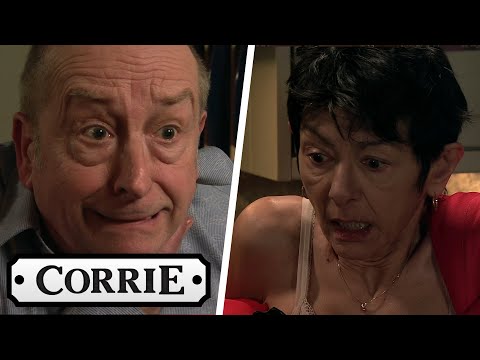 Yasmeen Smashes A Bottle Over Geoff's Head and Stabs Him | Coronation Street